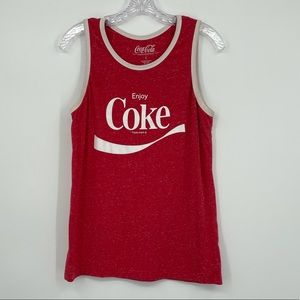 Coca Cola Sleeveless Red Tank Top